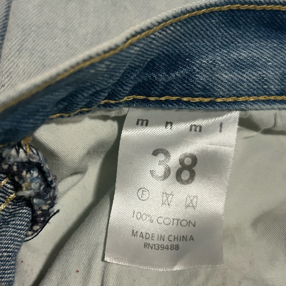 MNML Patchwork Distressed Jeans - Picture 7 of 8